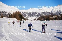 20.01.2024, Zuoz Switzerland (SUI):  feature: warm up - Ski Classics La Diagonela, Zuoz (SUI). www.nordicfocus.com. © Barbieri/NordicFocus. Every downloaded picture is fee-liable.