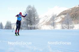 20.01.2024, Zuoz Switzerland (SUI): Johan Hoel (NOR) - Ski Classics La Diagonela, Zuoz (SUI). www.nordicfocus.com. © Barbieri/NordicFocus. Every downloaded picture is fee-liable.