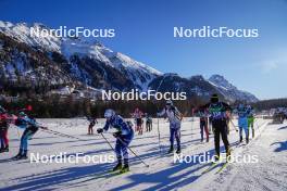 20.01.2024, Zuoz Switzerland (SUI): Katerina Paul (AUS), Tove Ericsson (SWE), (l-r)  - Ski Classics La Diagonela, Zuoz (SUI). www.nordicfocus.com. © Barbieri/NordicFocus. Every downloaded picture is fee-liable.
