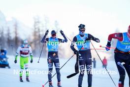 20.01.2024, Zuoz Switzerland (SUI): Alvar Myhlback (SWE), Nils Dahlsten (SWE), (l-r)  - Ski Classics La Diagonela, Zuoz (SUI). www.nordicfocus.com. © Barbieri/NordicFocus. Every downloaded picture is fee-liable.