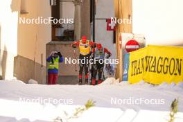 20.01.2024, Zuoz Switzerland (SUI): Kasper Stadaas (NOR), Johan Hoel (NOR), (l-r)  - Ski Classics La Diagonela, Zuoz (SUI). www.nordicfocus.com. © Barbieri/NordicFocus. Every downloaded picture is fee-liable.