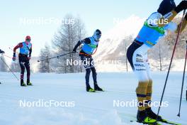 20.01.2024, Zuoz Switzerland (SUI): Torgeir Sulen Hovland (NOR), Oskar Kardin (SWE), (l-r)  - Ski Classics La Diagonela, Zuoz (SUI). www.nordicfocus.com. © Barbieri/NordicFocus. Every downloaded picture is fee-liable.