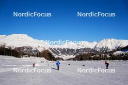 20.01.2024, Zuoz Switzerland (SUI): feature: preparation, mountain - Ski Classics La Diagonela, Zuoz (SUI). www.nordicfocus.com. © Barbieri/NordicFocus. Every downloaded picture is fee-liable.