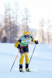 20.01.2024, Zuoz Switzerland (SUI): Alfred Buskqvist (SWE) - Ski Classics La Diagonela, Zuoz (SUI). www.nordicfocus.com. © Barbieri/NordicFocus. Every downloaded picture is fee-liable.