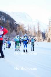 20.01.2024, Zuoz Switzerland (SUI): Erik Ola Jorde (NOR), Eddie Edstroem (SWE), (l-r)  - Ski Classics La Diagonela, Zuoz (SUI). www.nordicfocus.com. © Barbieri/NordicFocus. Every downloaded picture is fee-liable.