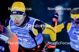 28.01.2024, Trentino, Italy (ITA): Alfred Buskqvist (SWE) - Ski Classics Marcialonga, Trentino (ITA). www.nordicfocus.com. © Vanzetta/NordicFocus. Every downloaded picture is fee-liable.