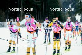 28.01.2024, Trentino, Italy (ITA): Sofie Elebro (SWE), Hanna Lodin (SWE), (l-r) - Ski Classics Marcialonga, Trentino (ITA). www.nordicfocus.com. © Vanzetta/NordicFocus. Every downloaded picture is fee-liable.