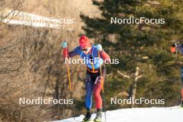28.01.2024, Trentino, Italy (ITA): Jeremy Royer (FRA) - Ski Classics Marcialonga, Trentino (ITA). www.nordicfocus.com. © Vanzetta/NordicFocus. Every downloaded picture is fee-liable.