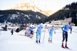 28.01.2024, Trentino, Italy (ITA): Thomas Bucher-Johannessen (NOR), Jan Srail (CZE), Fabian Stocek (CZE), Magnus Vesterheim (NOR), (l-r) - Ski Classics Marcialonga, Trentino (ITA). www.nordicfocus.com. © Vanzetta/NordicFocus. Every downloaded picture is fee-liable.