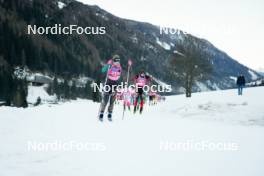 28.01.2024, Trentino, Italy (ITA): Oda Nerdrum (NOR), Katri Lylynpera (FIN), (l-r) - Ski Classics Marcialonga, Trentino (ITA). www.nordicfocus.com. © Vanzetta/NordicFocus. Every downloaded picture is fee-liable.