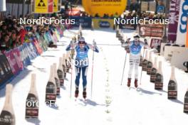 28.01.2024, Trentino, Italy (ITA): Lauro Braendli (SUI), Uku Leipalu (EST), (l-r) - Ski Classics Marcialonga, Trentino (ITA). www.nordicfocus.com. © Vanzetta/NordicFocus. Every downloaded picture is fee-liable.