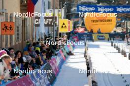 28.01.2024, Trentino, Italy (ITA): Event Feature: The finish line in Cavalese - Ski Classics Marcialonga, Trentino (ITA). www.nordicfocus.com. © Vanzetta/NordicFocus. Every downloaded picture is fee-liable.