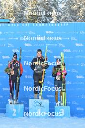 17.02.2024, Groenklitt, Sweden (SWE): Anikken Gjerede Alnes (NOR), Emilie Fleten (NOR), Kati Roivas (FIN), (l-r) - Ski Classics Groenklitt Classic Orsa - Groenklitt (SWE). www.nordicfocus.com. © Reichert/NordicFocus. Every downloaded picture is fee-liable.
