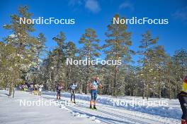 17.02.2024, Groenklitt, Sweden (SWE): Andreas Nygaard (NOR), Oskar Kardin (SWE), Max Novak (SWE), (l-r) - Ski Classics Groenklitt Classic Orsa - Groenklitt (SWE). www.nordicfocus.com. © Reichert/NordicFocus. Every downloaded picture is fee-liable.