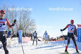 17.02.2024, Groenklitt, Sweden (SWE): Emil Persson (SWE), Morten Eide Pedersen (NOR), Johan Hoel (NOR), (l-r) - Ski Classics Groenklitt Classic Orsa - Groenklitt (SWE). www.nordicfocus.com. © Reichert/NordicFocus. Every downloaded picture is fee-liable.