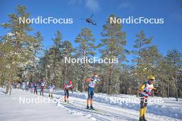 17.02.2024, Groenklitt, Sweden (SWE): Thomas Bucher-Johannessen (NOR), Johannes Ekloef (SWE), (l-r) - Ski Classics Groenklitt Classic Orsa - Groenklitt (SWE). www.nordicfocus.com. © Reichert/NordicFocus. Every downloaded picture is fee-liable.