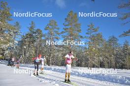 17.02.2024, Groenklitt, Sweden (SWE): Karstein Johaug (NOR), Axel Jutterstroem (SWE), (l-r) - Ski Classics Groenklitt Classic Orsa - Groenklitt (SWE). www.nordicfocus.com. © Reichert/NordicFocus. Every downloaded picture is fee-liable.