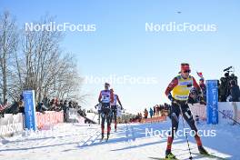 17.02.2024, Groenklitt, Sweden (SWE): Andreas Nygaard (NOR), Kasper Stadaas (NOR), (l-r) - Ski Classics Groenklitt Classic Orsa - Groenklitt (SWE). www.nordicfocus.com. © Reichert/NordicFocus. Every downloaded picture is fee-liable.