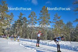 17.02.2024, Groenklitt, Sweden (SWE): Andreas Nygaard (NOR), Oskar Kardin (SWE), (l-r) - Ski Classics Groenklitt Classic Orsa - Groenklitt (SWE). www.nordicfocus.com. © Reichert/NordicFocus. Every downloaded picture is fee-liable.