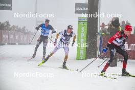 03.03.2024, Saelen-Mora, Sweden (SWE): Alvar Myhlback (SWE), Thomas Odegaarden (NOR), (l-r) - Ski Classics Vasaloppet, Saelen-Mora (SWE). www.nordicfocus.com. © Reichert/NordicFocus. Every downloaded picture is fee-liable.