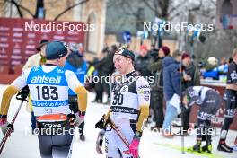 03.03.2024, Saelen-Mora, Sweden (SWE): Eirik Sverdrup Augdal (NOR), Thomas Odegaarden (NOR), (l-r) - Ski Classics Vasaloppet, Saelen-Mora (SWE). www.nordicfocus.com. © Reichert/NordicFocus. Every downloaded picture is fee-liable.