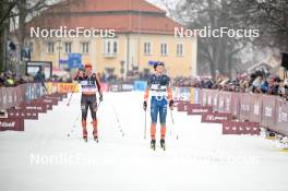 03.03.2024, Saelen-Mora, Sweden (SWE): Haakon Holden (NOR), Max Novak (SWE), (l-r) - Ski Classics Vasaloppet, Saelen-Mora (SWE). www.nordicfocus.com. © Reichert/NordicFocus. Every downloaded picture is fee-liable.