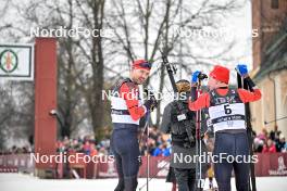 03.03.2024, Saelen-Mora, Sweden (SWE): Andreas Nygaard (NOR), Johan Hoel (NOR), (l-r) - Ski Classics Vasaloppet, Saelen-Mora (SWE). www.nordicfocus.com. © Reichert/NordicFocus. Every downloaded picture is fee-liable.