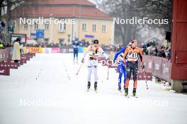 03.03.2024, Saelen-Mora, Sweden (SWE): Joar Thele (NOR), Thomas Joly (FRA), (l-r) - Ski Classics Vasaloppet, Saelen-Mora (SWE). www.nordicfocus.com. © Reichert/NordicFocus. Every downloaded picture is fee-liable.