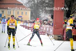 03.03.2024, Saelen-Mora, Sweden (SWE): Eddie Edstroem (SWE), Kasper Stadaas (NOR), (l-r) - Ski Classics Vasaloppet, Saelen-Mora (SWE). www.nordicfocus.com. © Reichert/NordicFocus. Every downloaded picture is fee-liable.