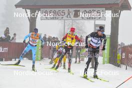 03.03.2024, Saelen-Mora, Sweden (SWE): Dietmar Noeckler (ITA), Kasper Stadaas (NOR), Oskar Kardin (SWE), (l-r) - Ski Classics Vasaloppet, Saelen-Mora (SWE). www.nordicfocus.com. © Reichert/NordicFocus. Every downloaded picture is fee-liable.