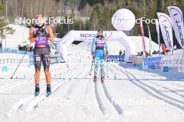17.03.2024, Rena-Lillehammer, Norway (NOR): Julie Kvale Stoestad (NOR), Hedda Baangman (SWE), (l-r) - Ski Classics Birkebeinerrennet, Rena-Lillehammer (NOR). www.nordicfocus.com. © Reichert/NordicFocus. Every downloaded picture is fee-liable.