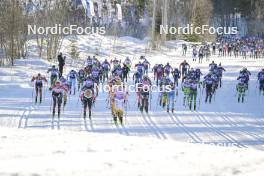 17.03.2024, Rena-Lillehammer, Norway (NOR): feature: Start of womens race - Ski Classics Birkebeinerrennet, Rena-Lillehammer (NOR). www.nordicfocus.com. © Reichert/NordicFocus. Every downloaded picture is fee-liable.