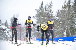 15.03.2024, Rena-Lillehammer, Norway (NOR): Ida Dahl (SWE), Anton Elvseth (SWE), Amund Hoel (NOR), Ole Joergen Bruvoll (NOR), (l-r) - training, Ski Classics Birkebeinerrennet,  Rena-Lillehammer (NOR). www.nordicfocus.com. © Reichert/NordicFocus. Every downloaded picture is fee-liable.
