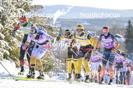 17.03.2024, Rena-Lillehammer, Norway (NOR): Anikken Gjerede Alnes (NOR), Ida Dahl (SWE), Emilie Fleten (NOR), Silje Oeyre Slind (NOR), (l-r) - Ski Classics Birkebeinerrennet, Rena-Lillehammer (NOR). www.nordicfocus.com. © Reichert/NordicFocus. Every downloaded picture is fee-liable.