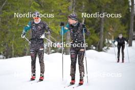 15.03.2024, Rena-Lillehammer, Norway (NOR): Vetle Thyli (NOR), Fredrik Helgestad (NOR), (l-r) - training, Ski Classics Birkebeinerrennet,  Rena-Lillehammer (NOR). www.nordicfocus.com. © Reichert/NordicFocus. Every downloaded picture is fee-liable.