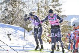 17.03.2024, Rena-Lillehammer, Norway (NOR): Linnea Johansson (SWE), Karolina Hedenstroem (SWE), (l-r) - Ski Classics Birkebeinerrennet, Rena-Lillehammer (NOR). www.nordicfocus.com. © Reichert/NordicFocus. Every downloaded picture is fee-liable.