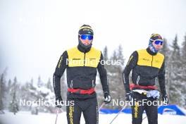 15.03.2024, Rena-Lillehammer, Norway (NOR): Anton Elvseth (SWE), Ole Joergen Bruvoll (NOR), (l-r) - training, Ski Classics Birkebeinerrennet,  Rena-Lillehammer (NOR). www.nordicfocus.com. © Reichert/NordicFocus. Every downloaded picture is fee-liable.