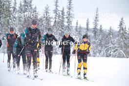 15.03.2024, Rena-Lillehammer, Norway (NOR): Fredrik Helgestad (NOR), Herman Paus (NOR), Emilie Fleten (NOR), (l-r) - training, Ski Classics Birkebeinerrennet,  Rena-Lillehammer (NOR). www.nordicfocus.com. © Reichert/NordicFocus. Every downloaded picture is fee-liable.
