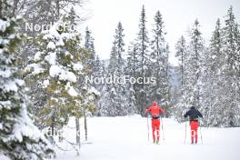 15.03.2024, Rena-Lillehammer, Norway (NOR): Francesco Ferrari (ITA), Mauro Brigadoi (ITA), (l-r) - training, Ski Classics Birkebeinerrennet,  Rena-Lillehammer (NOR). www.nordicfocus.com. © Reichert/NordicFocus. Every downloaded picture is fee-liable.