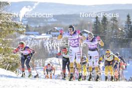 17.03.2024, Rena-Lillehammer, Norway (NOR): Magni Smedas (NOR), Kati Roivas (FIN), (l-r) - Ski Classics Birkebeinerrennet, Rena-Lillehammer (NOR). www.nordicfocus.com. © Reichert/NordicFocus. Every downloaded picture is fee-liable.