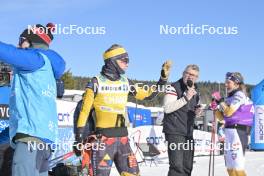 17.03.2024, Rena-Lillehammer, Norway (NOR): Emilie Fleten (NOR), Magni Smedas (NOR), (l-r) - Ski Classics Birkebeinerrennet, Rena-Lillehammer (NOR). www.nordicfocus.com. © Reichert/NordicFocus. Every downloaded picture is fee-liable.