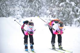 15.03.2024, Rena-Lillehammer, Norway (NOR): Anni Huovinen (FIN), Amanda Nyfors (FIN), (l-r) - training, Ski Classics Birkebeinerrennet,  Rena-Lillehammer (NOR). www.nordicfocus.com. © Reichert/NordicFocus. Every downloaded picture is fee-liable.