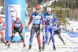 17.03.2024, Rena-Lillehammer, Norway (NOR): Jeremy Royer (FRA), Maximilian Bie (NOR), (l-r) - Ski Classics Birkebeinerrennet, Rena-Lillehammer (NOR). www.nordicfocus.com. © Reichert/NordicFocus. Every downloaded picture is fee-liable.