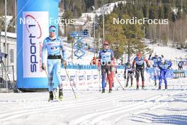 17.03.2024, Rena-Lillehammer, Norway (NOR): Jeremy Royer (FRA), Torgeir Sulen Hovland (NOR), Maximilian Bie (NOR), (l-r) - Ski Classics Birkebeinerrennet, Rena-Lillehammer (NOR). www.nordicfocus.com. © Reichert/NordicFocus. Every downloaded picture is fee-liable.