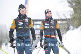 15.03.2024, Rena-Lillehammer, Norway (NOR): Morten Eide Pedersen (NOR), Thomas Odegaarden (NOR), (l-r) - training, Ski Classics Birkebeinerrennet,  Rena-Lillehammer (NOR). www.nordicfocus.com. © Reichert/NordicFocus. Every downloaded picture is fee-liable.