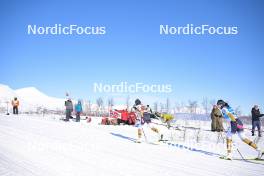 06.04.2024, Setermoen-Bardufoss, Norway (NOR): Kati Roivas (FIN), Sofie Elebro (SWE), (l-r) - Ski Classics Reistadlopet, Setermoen-Bardufoss (NOR). www.nordicfocus.com. © Reichert/NordicFocus. Every downloaded picture is fee-liable.