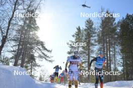 06.04.2024, Setermoen-Bardufoss, Norway (NOR): Kati Roivas (FIN), Victoria Carl (GER), (l-r) - Ski Classics Reistadlopet, Setermoen-Bardufoss (NOR). www.nordicfocus.com. © Reichert/NordicFocus. Every downloaded picture is fee-liable.