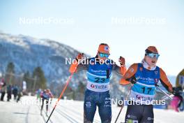 06.04.2024, Setermoen-Bardufoss, Norway (NOR): Guro Jordheim (NOR), Julie Kvale Stoestad (NOR), (l-r) - Ski Classics Reistadlopet, Setermoen-Bardufoss (NOR). www.nordicfocus.com. © Reichert/NordicFocus. Every downloaded picture is fee-liable.