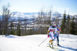 06.04.2024, Setermoen-Bardufoss, Norway (NOR): Kati Roivas (FIN), Masako Ishida (JPN), (l-r) - Ski Classics Reistadlopet, Setermoen-Bardufoss (NOR). www.nordicfocus.com. © Reichert/NordicFocus. Every downloaded picture is fee-liable.