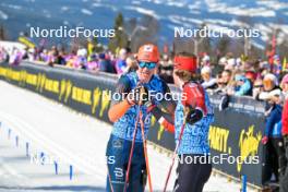 13.04.2024, Hafjell, Norway (NOR): Petter Stakston (NOR), Kasper Stadaas (NOR), (l-r) - Ski Classics Grand Finale Janteloppet - Hafjell (NOR). www.nordicfocus.com. © Reichert/NordicFocus. Every downloaded picture is fee-liable.